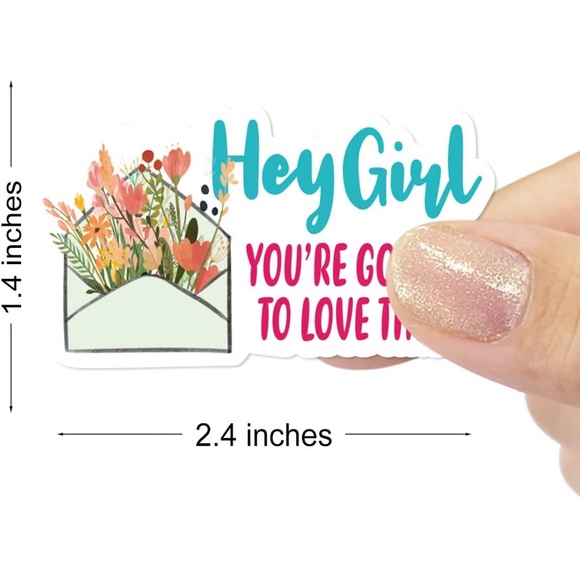 50 HEY GIRL you are going to…..Stickers - Picture 4 of 4